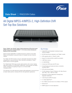 Pace RNG200N Dallas - Digital Cable Box and Modems