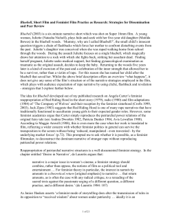 Bluebell, Rape Narrative and Feminist Film Practice as Research