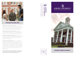 church match grant - Asbury University