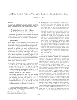 All-Pairs Shortest Paths for Unweighted Undirected Graphs in o(mn