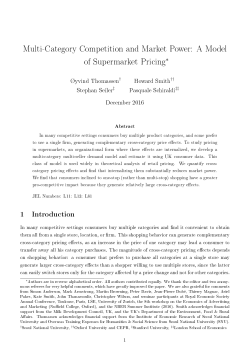 Multi-Category Competition and Market Power: A Model of