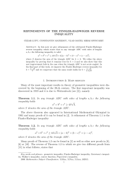 Refinements of the Finsler-Hadwiger reverse inequality