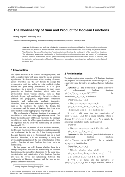 The Nonlinearity of Sum and Product for Boolean Functions