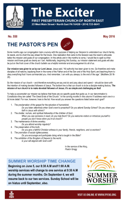 - the First Presbyterian Church of North East