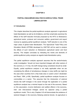 77 CHAPTER 4 PARTIAL EQUILIBRIUM ANALYSIS IN