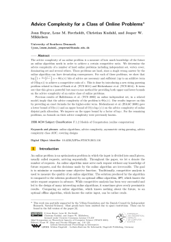 Advice Complexity for a Class of Online Problems