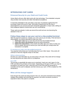 our Chip Card (EMV)