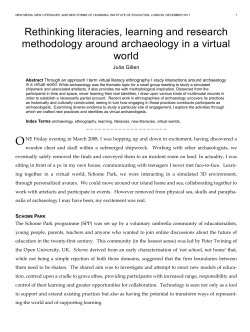 Rethinking literacies, learning and research