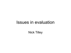 A scheme for evaluation - UK Government Web Archive