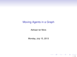 Moving Agents in a Graph