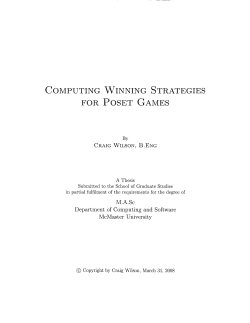 Computing Winning Strategies for Poset Games