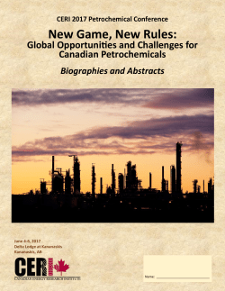 New Game, New Rules - Canadian Energy Research Institute