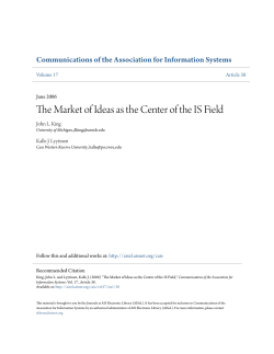 The Market of Ideas as the Center of the IS Field