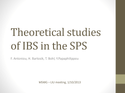 Theoretical studies of IBS in the SPS