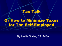 Tax Talk - Toronto Talks