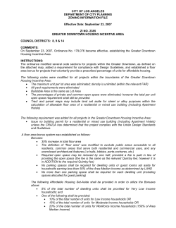 Greater Downtown Housing Incentive - Zimas