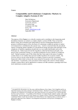 Computability and Evolutionary Complexity: Markets As Complex