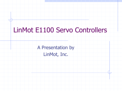 LinMot Designer Training Course