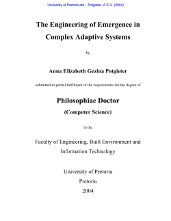 The Engineering of Emergence in Complex Adaptive Systems