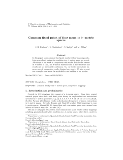 Common fixed point of four maps in b&minus;metric spaces