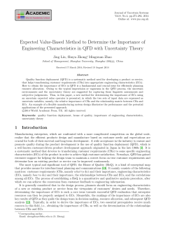 Expected Value-Based Method to Determine the Importance of