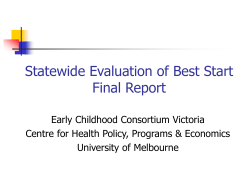 Statewide Evaluation of Best Start
