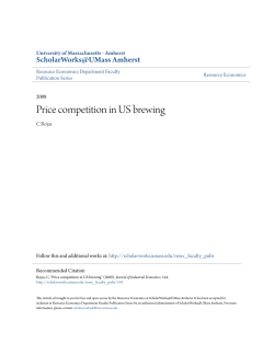 Price competition in US brewing