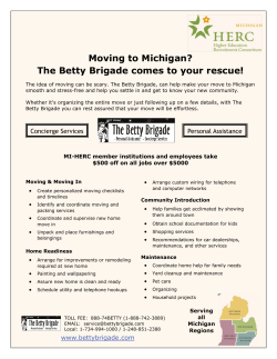 Moving to Michigan? The Betty Brigade comes to your rescue!
