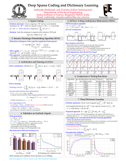 Deep Sparse Coding and Dictionary Learning