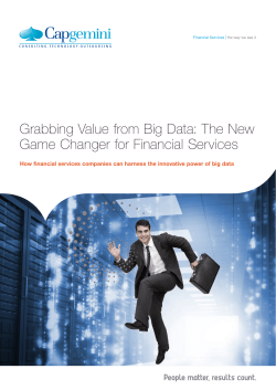 Grabbing Value from Big Data: The New Game