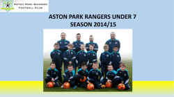 aston park rangers under 7 season 2014/15 player