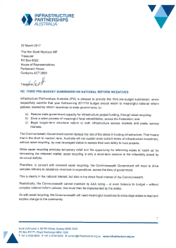 IPA ARI submission FINAL - Infrastructure Partnerships Australia