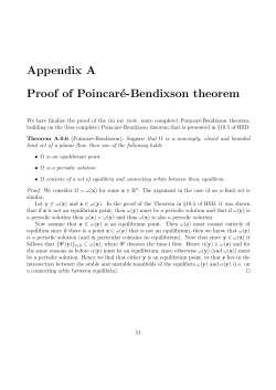 Appendix A Proof of Poincar&eacute;