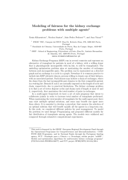 Modeling of fairness for the kidney exchange problems with multiple