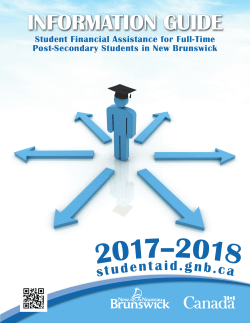 Student Financial Services - Government of New Brunswick