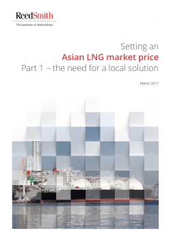 Setting an Asian LNG market price Part 1 &ndash; the