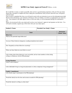 Potential Case Study`s Name