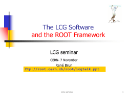 lcgtalk - Cern`s ROOT