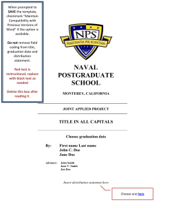 - Naval Postgraduate School
