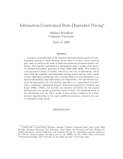 Information-Constrained State-Dependent Pricing
