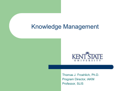 Master of Science in Information Architecture and Knowledge