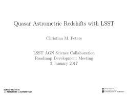 Quasar Astrometric Redshifts with LSST