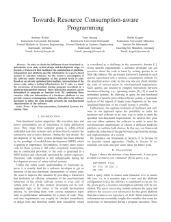 Towards Resource Consumption-aware Programming