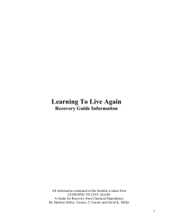 Psychological Recovery From Chemical Dependency