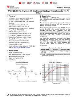 TPS561201 4.5-V to 17-V Input, 1-A