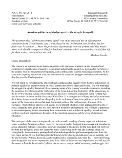 "all men are created equal" was of no practical use in effecting our