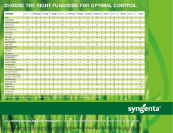 choose the right fungicide for optimal control.