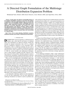 A Directed Graph Formulation of the Multistage - UTK-EECS