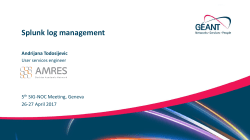 Splunk log management-Andrijana Todosijevic