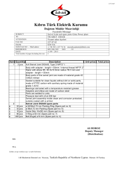 Luvo kurum &uuml;fleme y.p. G&Uuml;NAY MELTAŞ Kıbrıs T&uuml;rk Elektrik